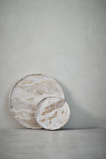 Load image into Gallery viewer, Handcrafted Marble Serving Tray - Round
