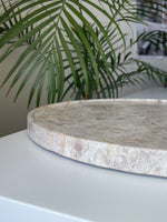 Load image into Gallery viewer, Handcrafted Marble Serving Tray - Round
