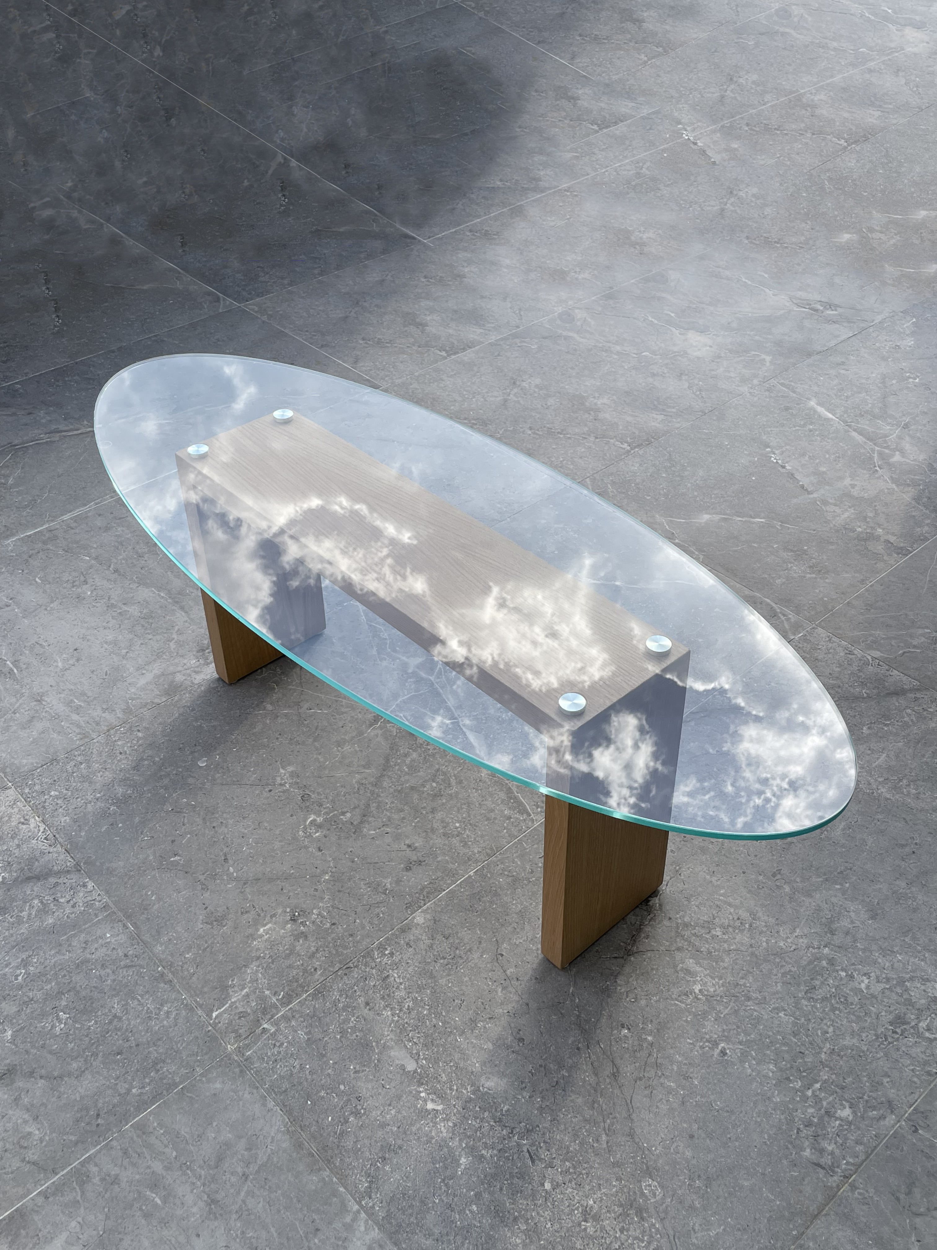 Vetro Oval Table