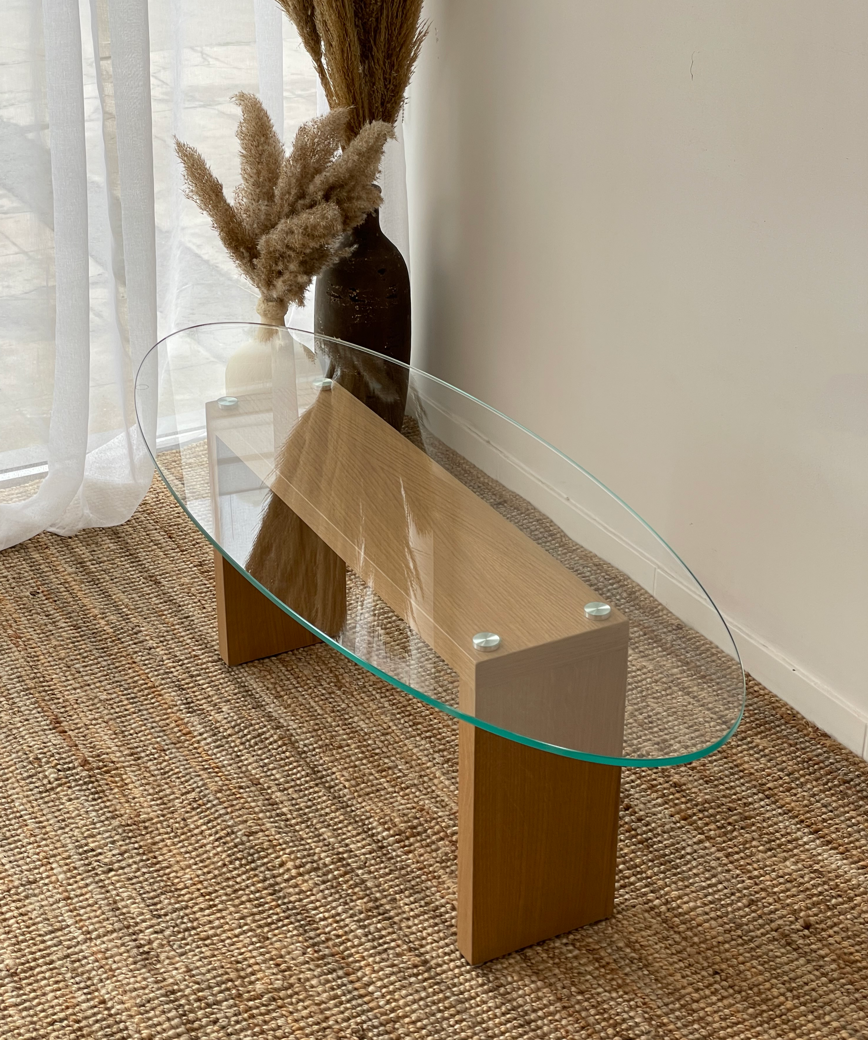 Vetro Oval Table